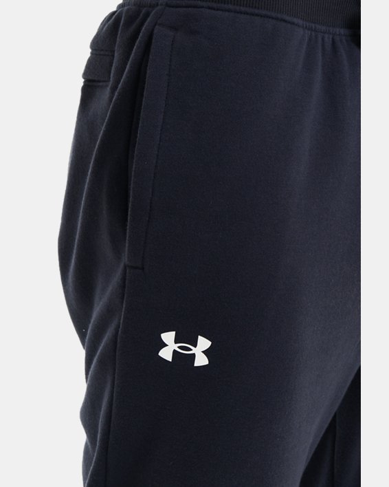 Men's UA Rival Cotton Joggers in Black image number 4